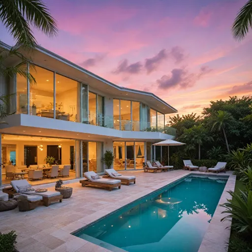 Experience refined living: miami villas for rent with private pools and artful design